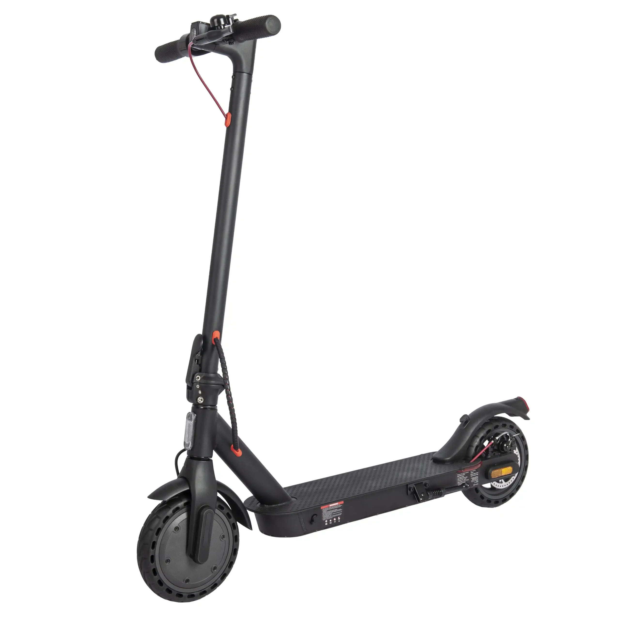 Electric scooter, three-quarter angle facing left