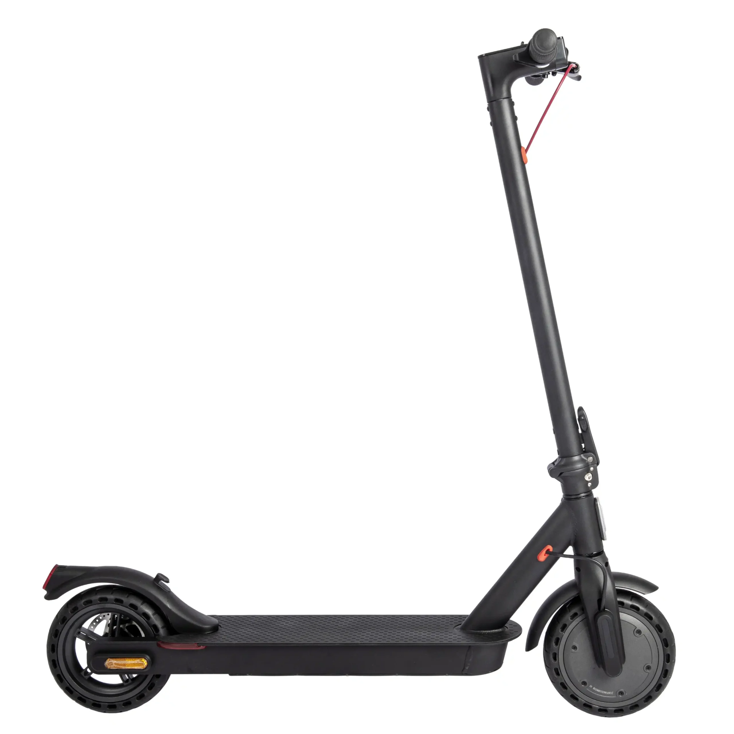 Electric scooter, full side view facing right